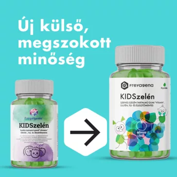   Freyagena KIDSzelén – Szelén tartamú gumi”vitamin”, zöldalma - 60db