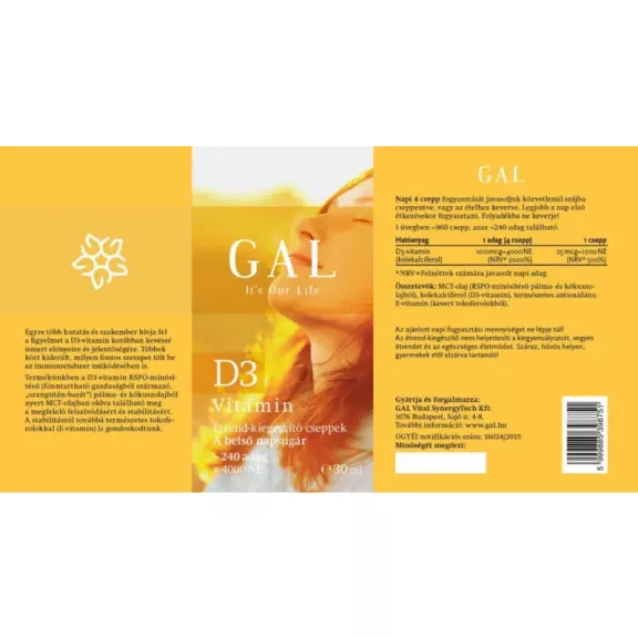 GAL D3-vitamin - 30 ml