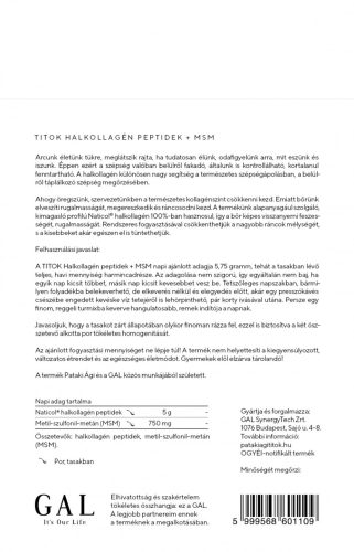 TITOK Halkollagén Peptidek + MSM - 30 adag