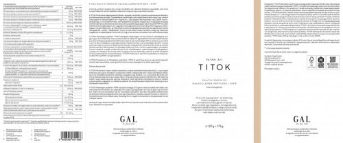 TITOK Multivitamin és Halkollagén Peptidek + MSM - 30 adag