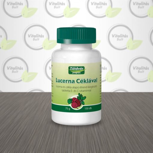 Zöldvér Program Lucerna Céklával étrend-kiegészítő tabletta - 150 db