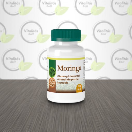 Moringa ginzeng kivonattal étrend-kiegészítő kapszula - 60db
