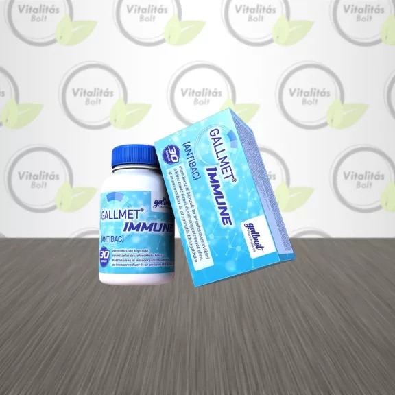 Gallmet Immune (Antibac) – 30 db epesav és gyógynövény kapszula közeli lejáratú
