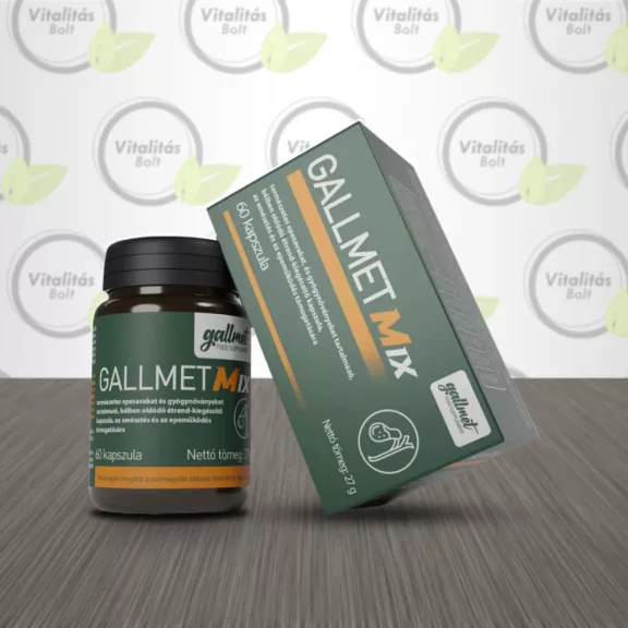 Gallmet-M * epesav és gyógynövény kapszula – Mix - 60 db