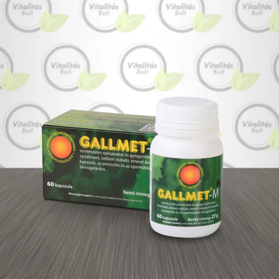 Gallmet-M * epesav és gyógynövény kapszula – Mix - 60 db