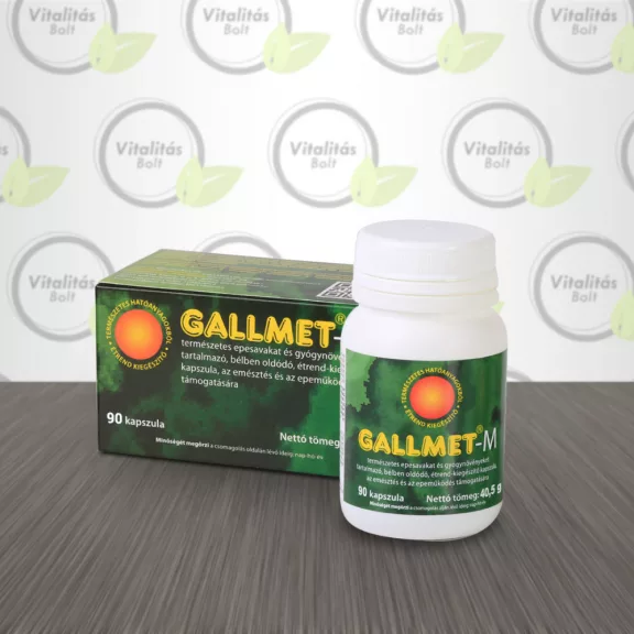Gallmet-M * epesav és gyógynövény kapszula – Mix - 90 db