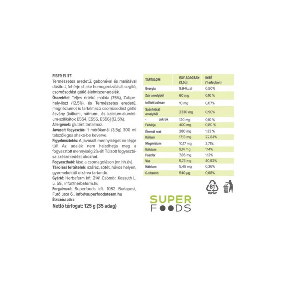 Fiber Elite - 125 g