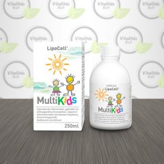   Hymato LipoCell MultiKids folyékony étrend-kiegészítő őszibarack ízben - 250 ml