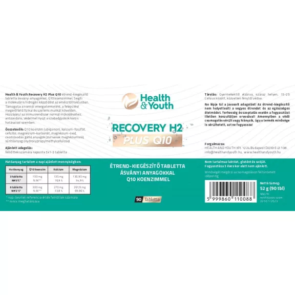 Health and Youth Recovery H2 Plus Q10 -  90db