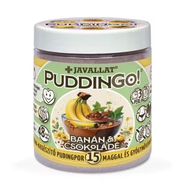   Javallat PudinGo banán és csokóládé izesítésű étrendkiegészítő pudingpor- 300 g