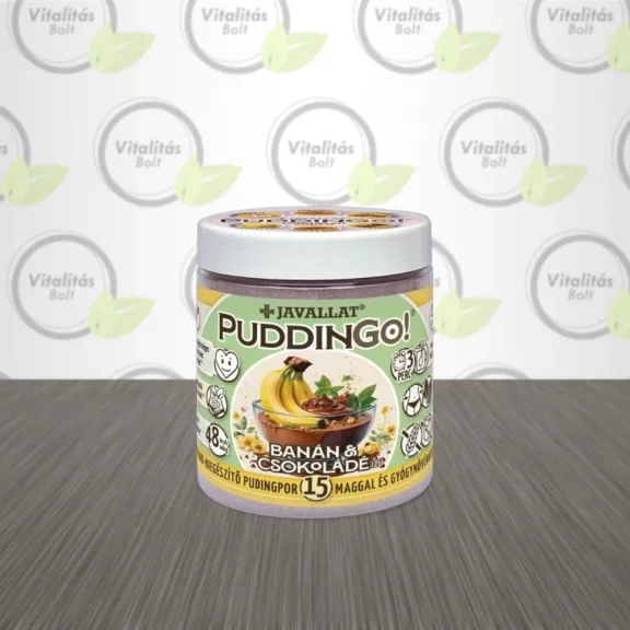 Javallat PudinGo banán és csokóládé izesítésű étrendkiegészítő pudingpor- 300 g