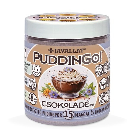 Javallat PudinGo csokóládé izesítésű étrendkiegészítő pudingpor- 300 g