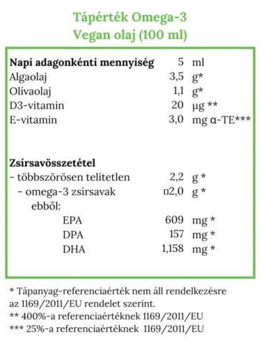Norsan Omega-3 Vegan olaj – 100ml