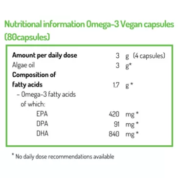 Norsan Omega-3 Vegan kapszla – 80db