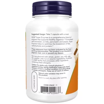 NOW Super Enzymes kapszula - 60 db