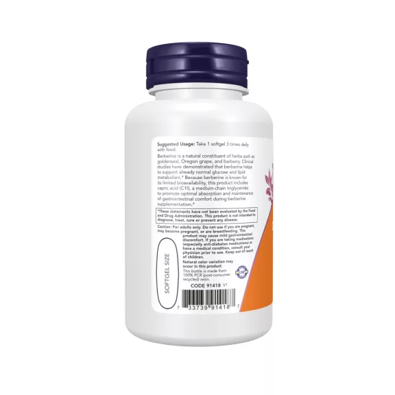 NOW Berberine Glucose Support - 90 db