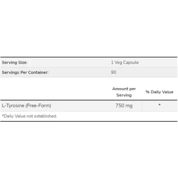 NOW L-Tyrosine 750 mg - 90 db