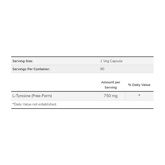 NOW L-Tyrosine 750 mg - 90 db