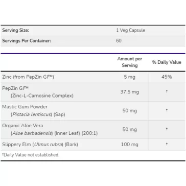 NOW Gastro Comfort™ with PepZin GI™ Veg Caps - 60 db