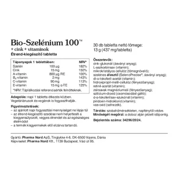 Pharma Nord Bio-Szelenium 100 + cink + vitaminok  - 60 db