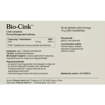 Pharma Nord Bio Cink - 30 db