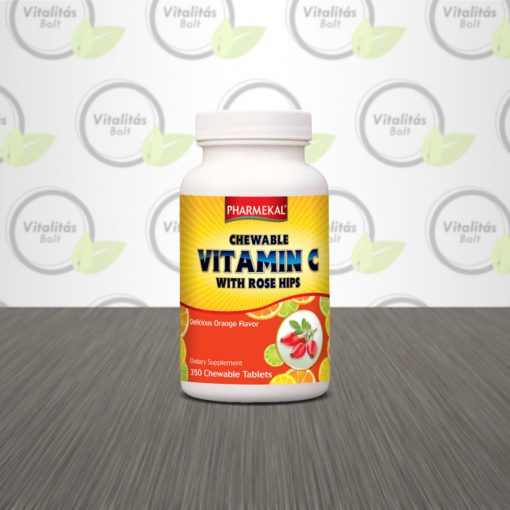 Rágható C-vitamin 200 mg csipkebogyóval - 350 db