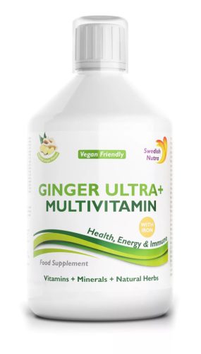 Swedish Nutra GINGER ULTRA+ folyékony multivitamin vassal - 500 ml