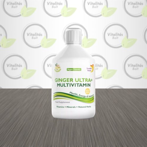 Swedish Nutra GINGER ULTRA+ folyékony multivitamin vassal - 500 ml