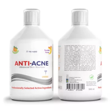   Swedish Nutra Anti Acne folyékony komplex pattanás ellen - 500 ml