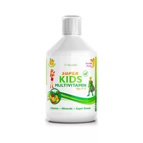 Swedish Nutra Super Kids Folyékony Multivitamin Gyermekeknek - 500ml