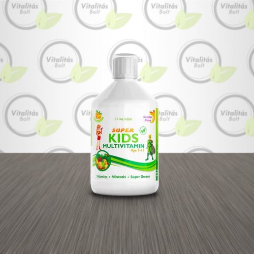 Swedish Nutra Super Kids Folyékony Multivitamin Gyermekeknek - 500ml