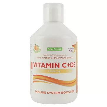 Swedish Nutra C+D3 Folyékony Vitamin - 500ml