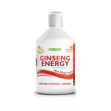   Swedish Nutra Ginseng Energy Folyékony vitamin komplex Gyömbér kivonattal - 500ml
