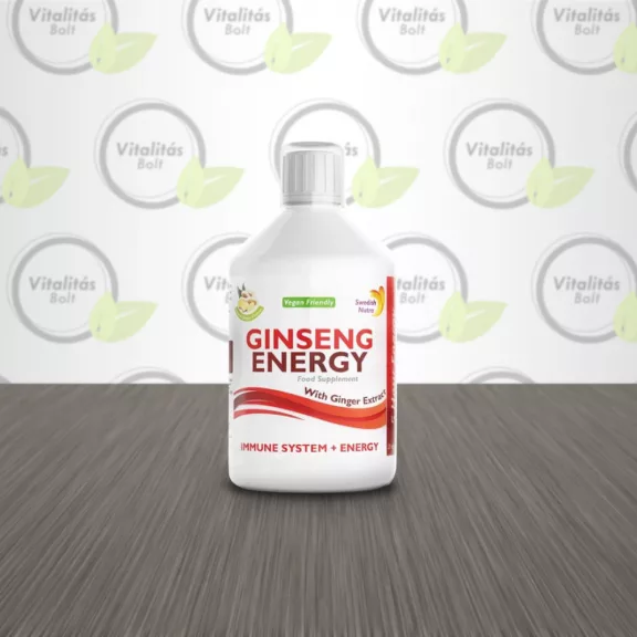 Swedish Nutra Ginseng Energy Folyékony vitamin komplex Gyömbér kivonattal - 500ml