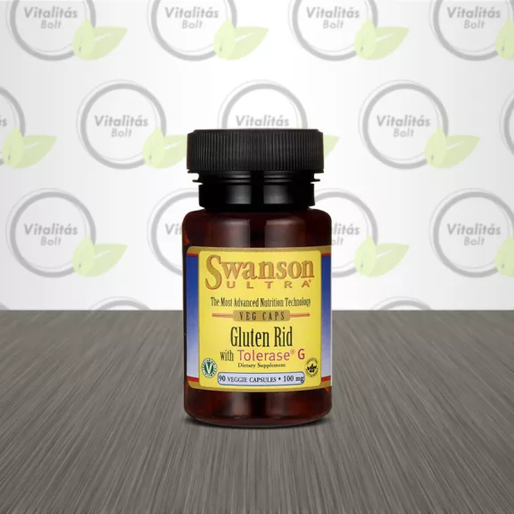 Swanson Gluten Rid (Tolerase G, glutén-bontó enzim) - 90 db