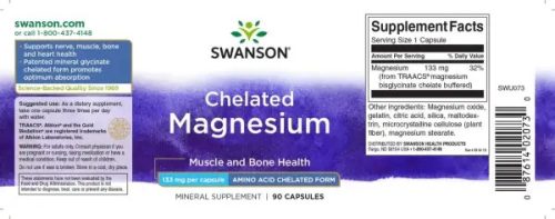 Swanson Magnézium-glicinát 133 mg - 90 db