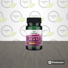 Swanson D3+K2-Vitamin Kapszula – 60db