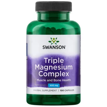 Swanson Tripla Magnézium 400 mg - 100 db