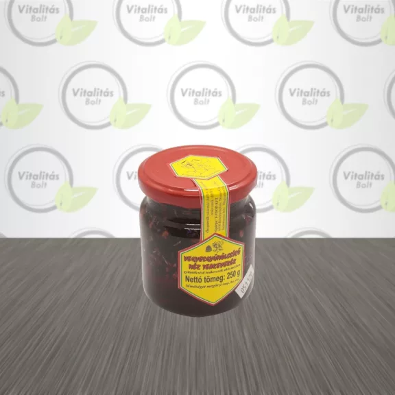 Vegyes gyümölcsízű méz teakeverék méhtermék - 250g
