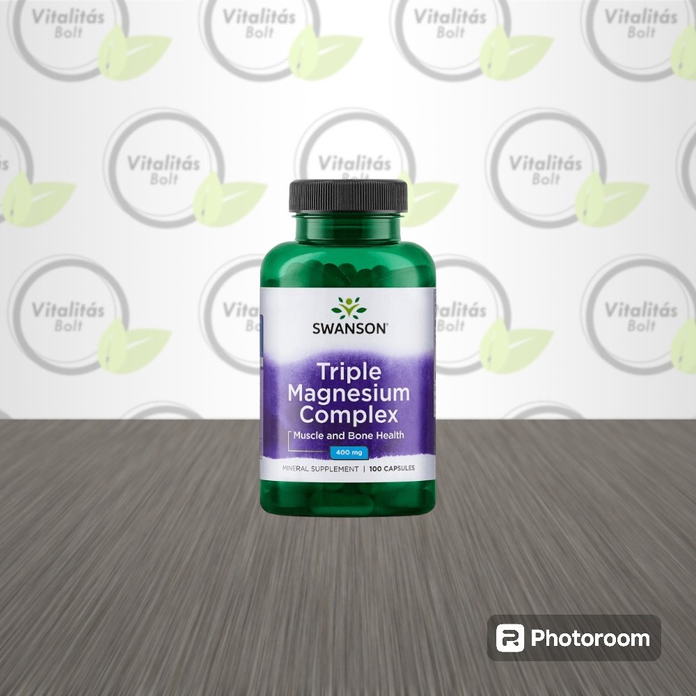 Swanson Tripla Magnézium 400 mg - 100 db
