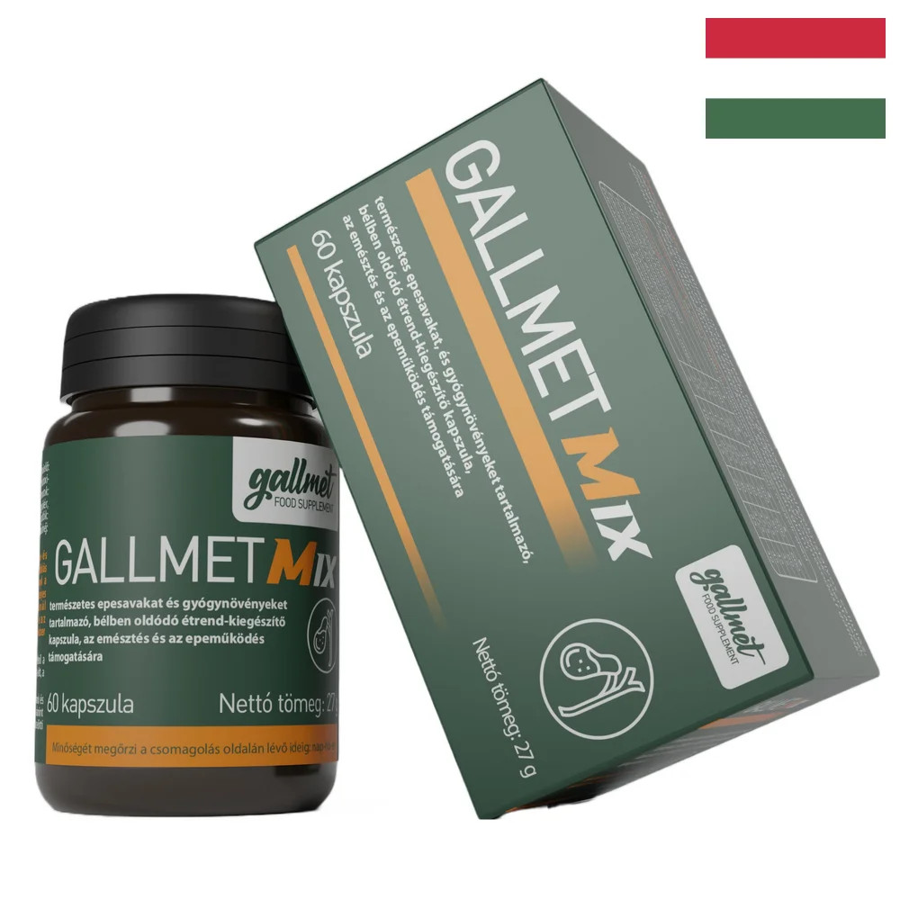 Image of Gallmet-M * epesav és gyógynövény kapszula – Mix - 60 db