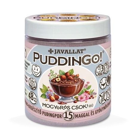 Image of Javallat PudinGo mogyorós csoki izesítésű étrendkiegészítő pudingpor- 300 g