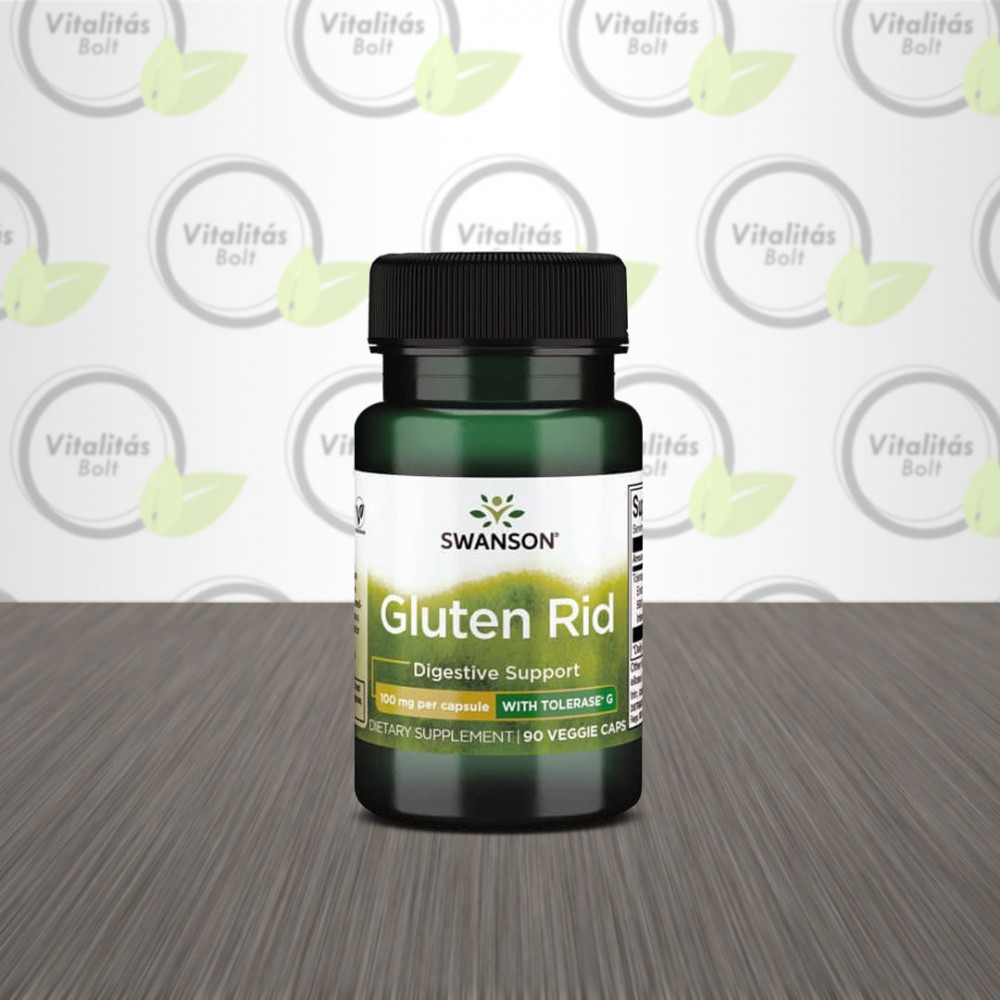 Swanson Gluten Rid (Tolerase G, glutén-bontó enzim) - 90 db