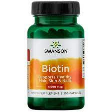 Image of Swanson Biotin 5000mcg kapszula - 100 db